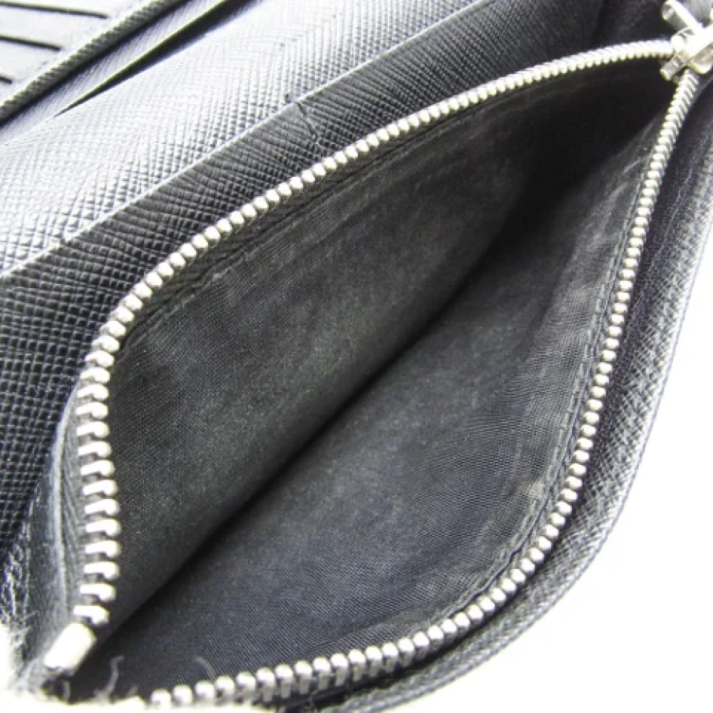 Prada Vintage Pre-owned Leather wallets Black Heren