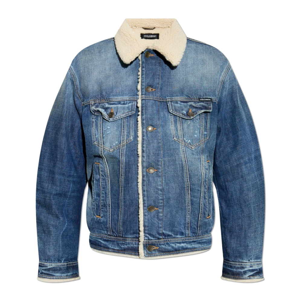 Dolce & Gabbana Denim jas Blue Heren