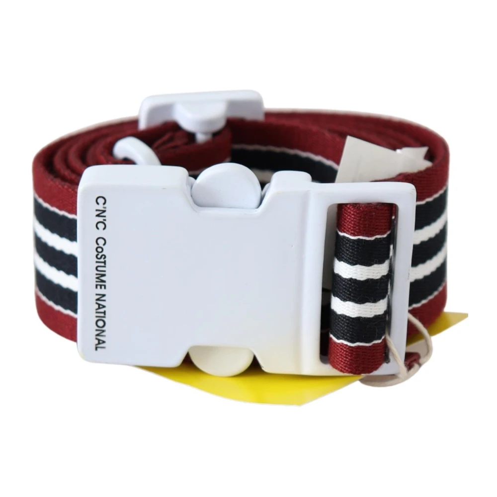 Costume National Gestreepte Canvas Taille Riem Multicolor Dames