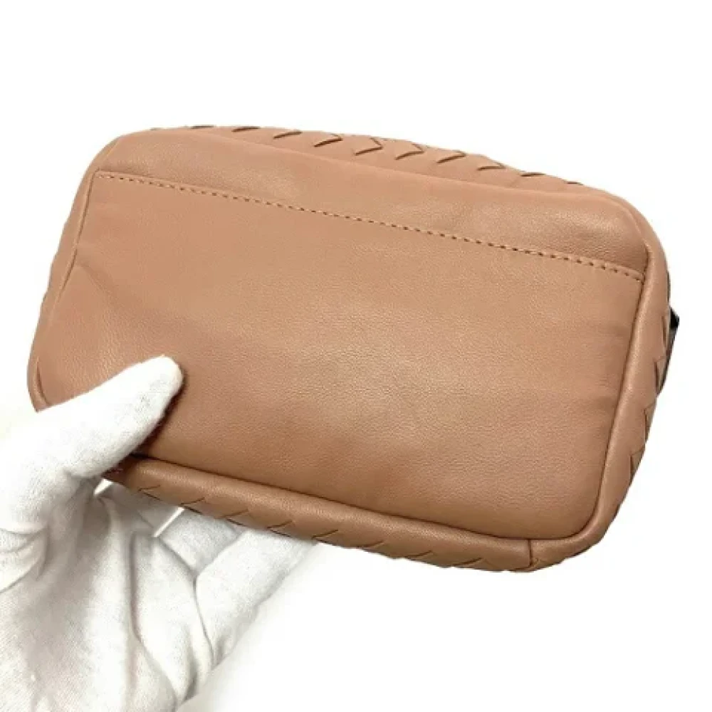 Bottega Veneta Vintage Pre-owned Leather clutches Pink Unisex