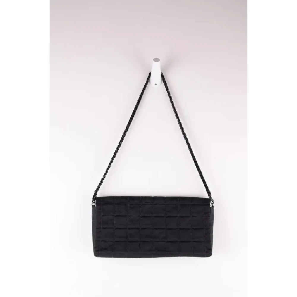 Chanel Vintage Pre-owned Fabric shoulder-bags Black Dames