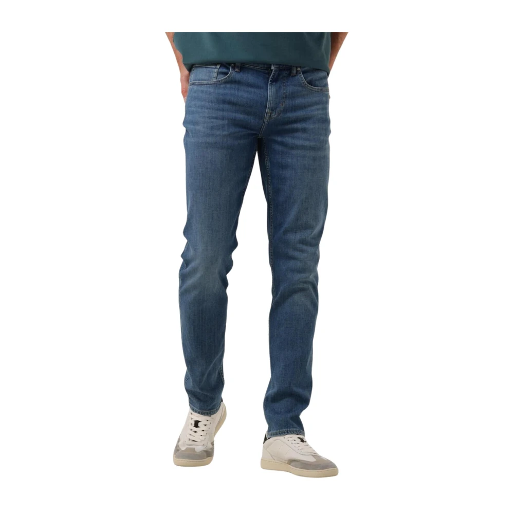 7 For All Mankind Slim Fit Jeans Donkerblauw Blue Heren