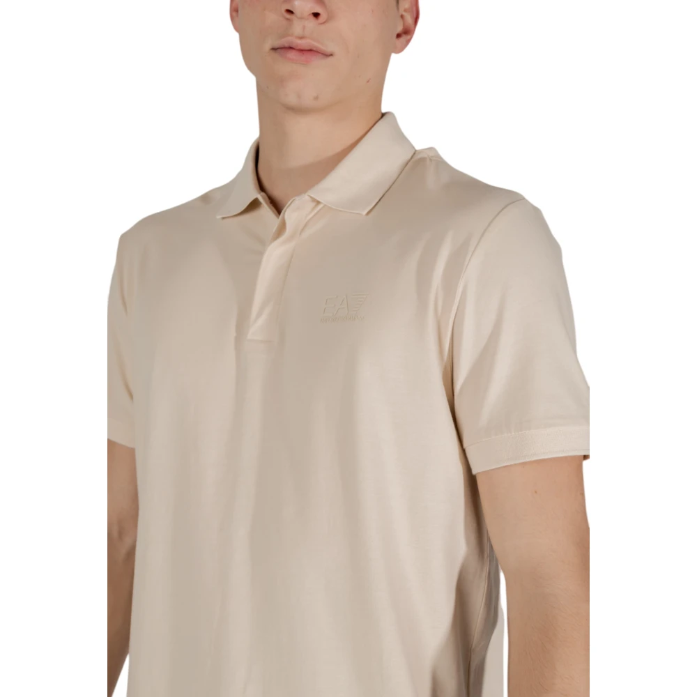 Emporio Armani EA7 Polo Korte Mouw Lente Zomer Collectie Beige Heren