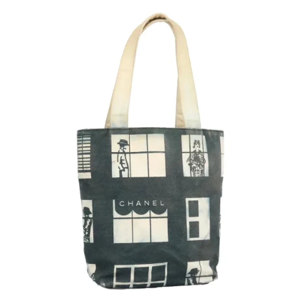 Chanel Vintage Pre-owned Canvas chanel-bags Black Dames