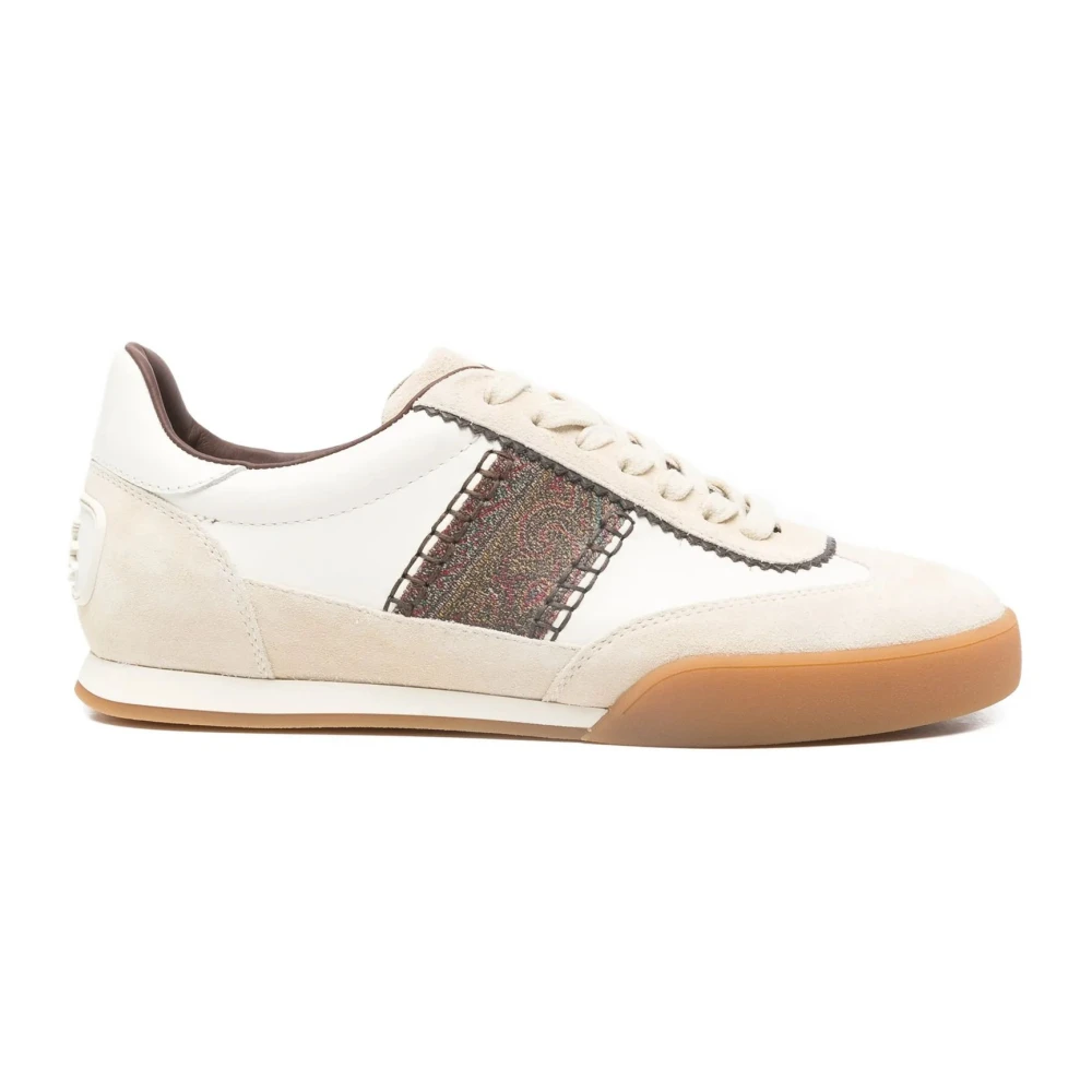 Etro Sneakers met patroonpanelen Dames Schoenen Beige