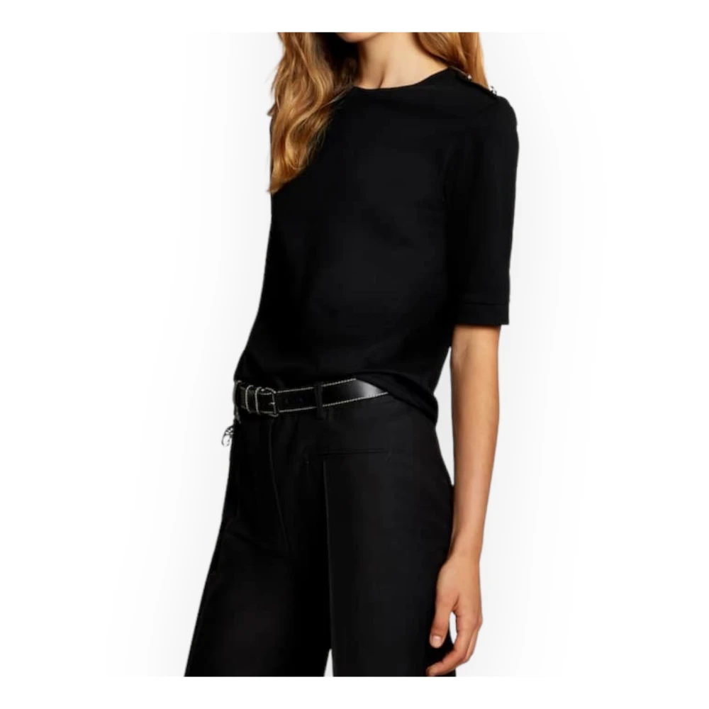 Fay Korte Mouw T-shirt Black Dames