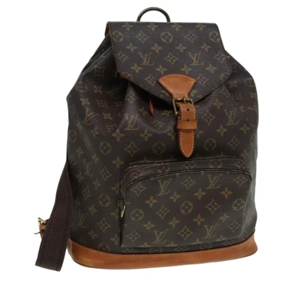 Louis Vuitton Vintage Pre-owned Canvas backpacks Brown Dames