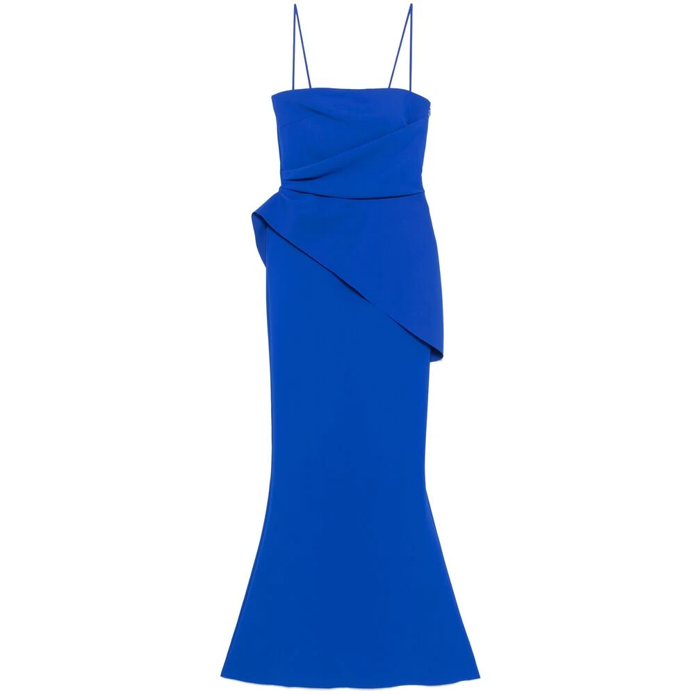 Chiara Boni Koningsblauwe Draperie Jurk Blue Dames