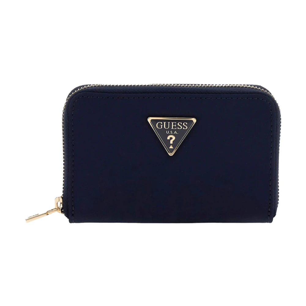 Guess Kleine Portemonnee Blauw Synthetisch Muntzakje Blue Dames