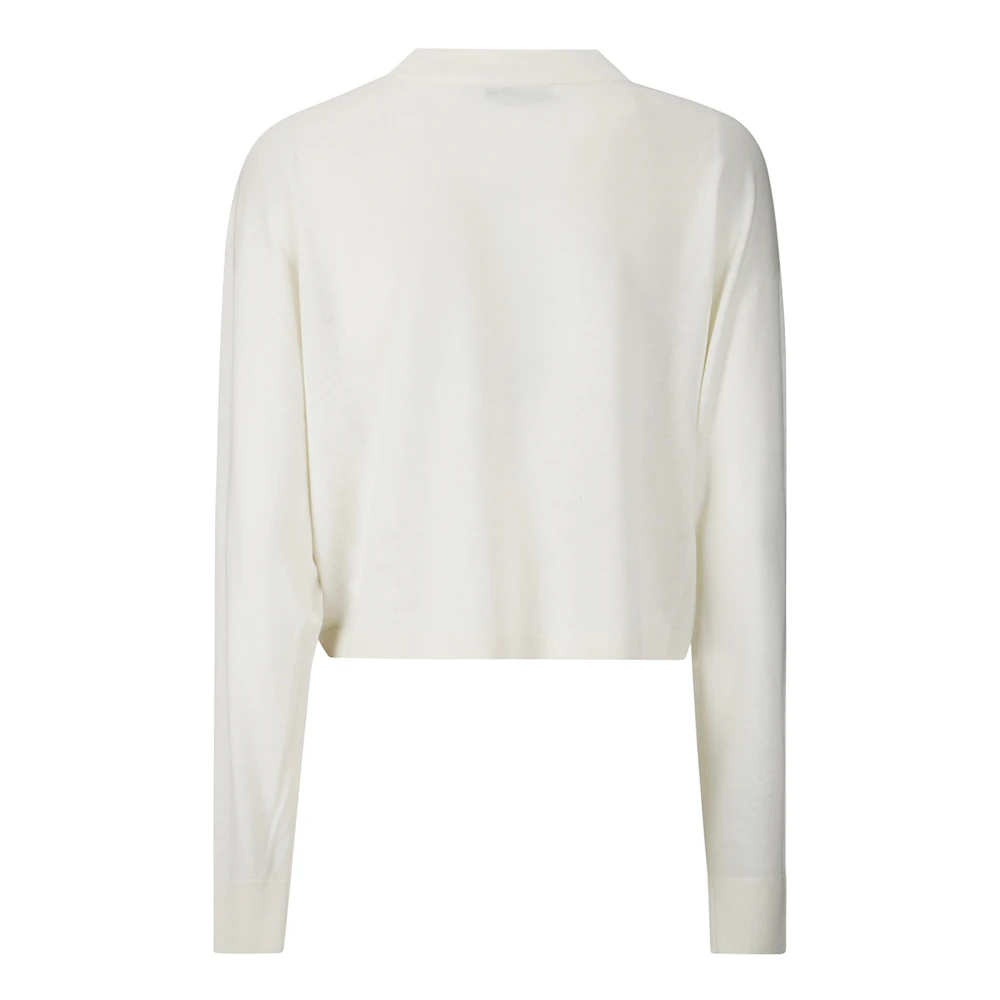 IRO Zijden en wollen crewneck trui Beige Dames