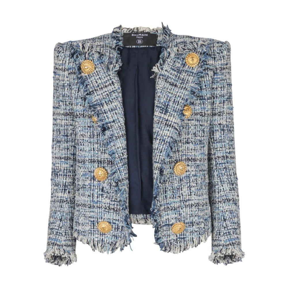Balmain Edge-To-Edge Jas Multicolor Dames