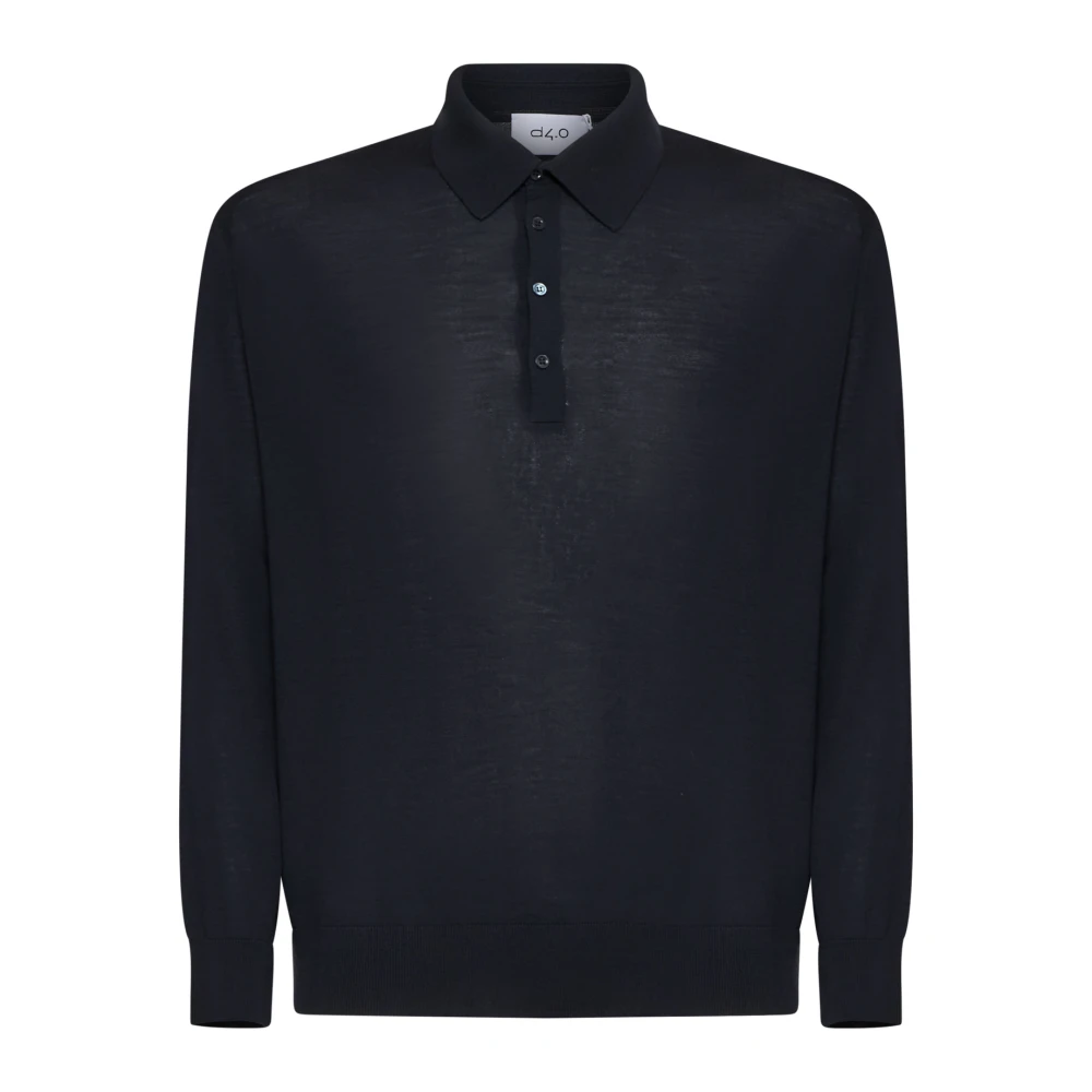D4.0 Men's Black Kofta - Polo Shirts - Xl - Tops