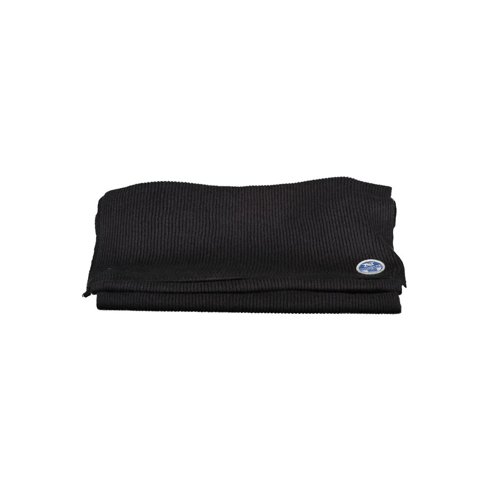 North Sails Black Cotton Men Scarf - Male - Winter Scarves - Black - One Size - Accessories