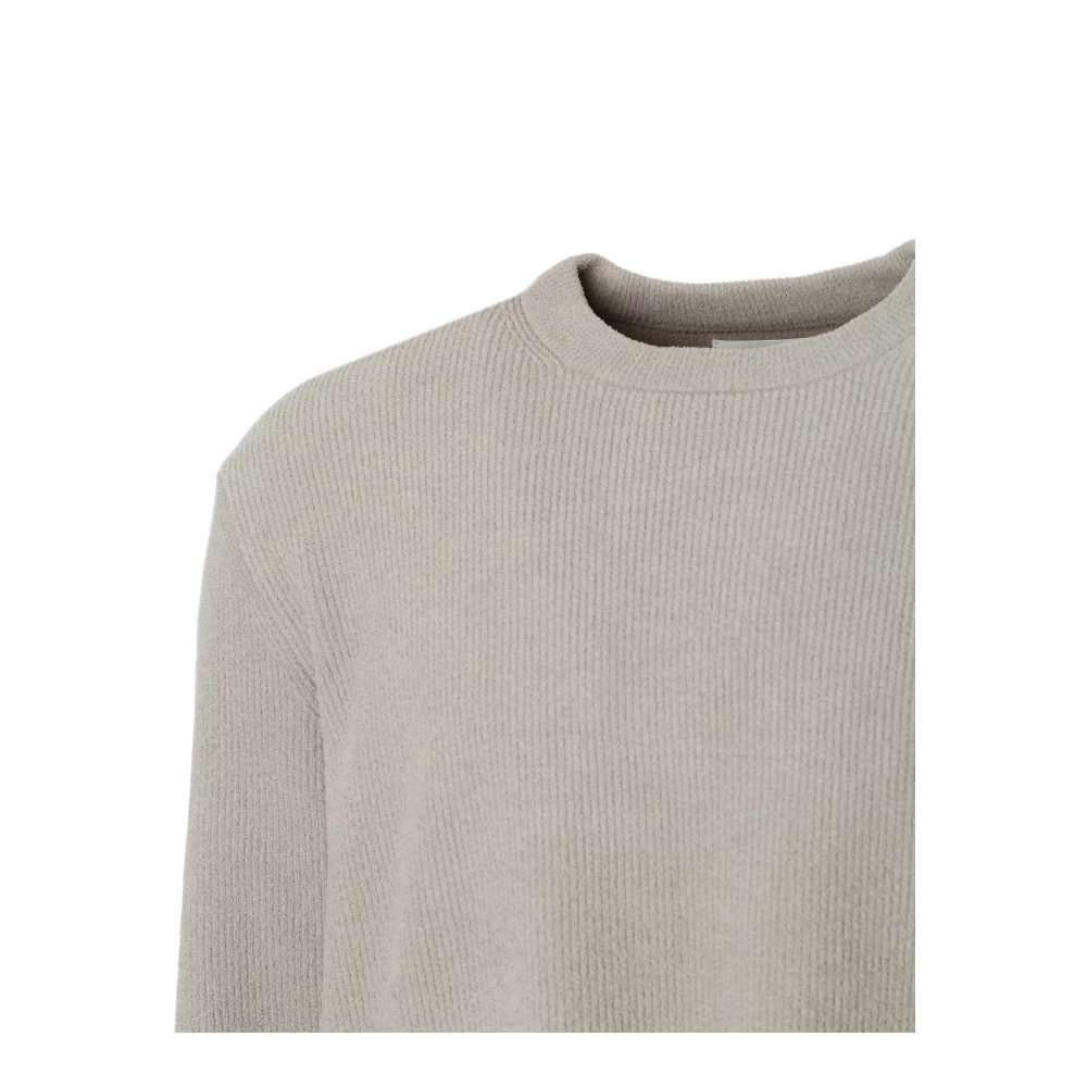 Nn07 Round-neck Knitwear Gray Heren