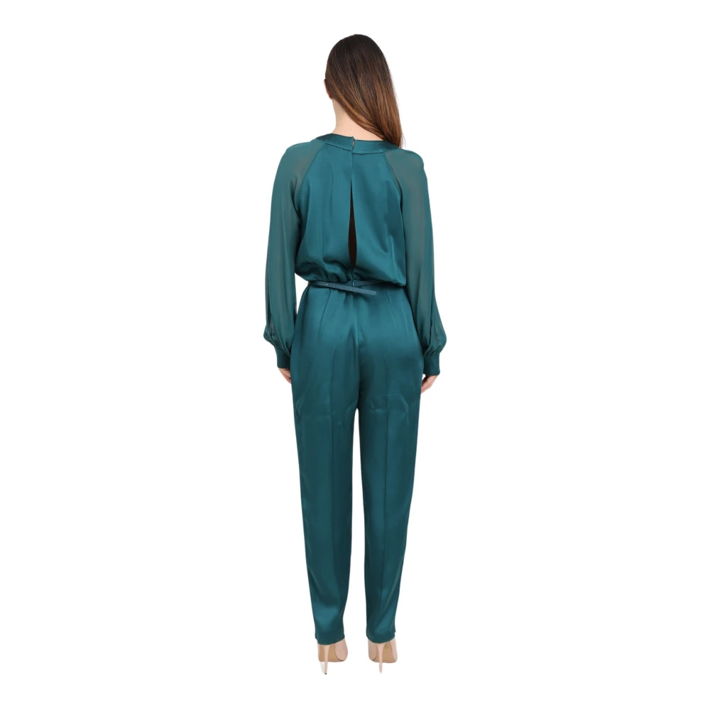 Max Mara Elegante Groene Jumpsuit voor Vrouwen Green Dames