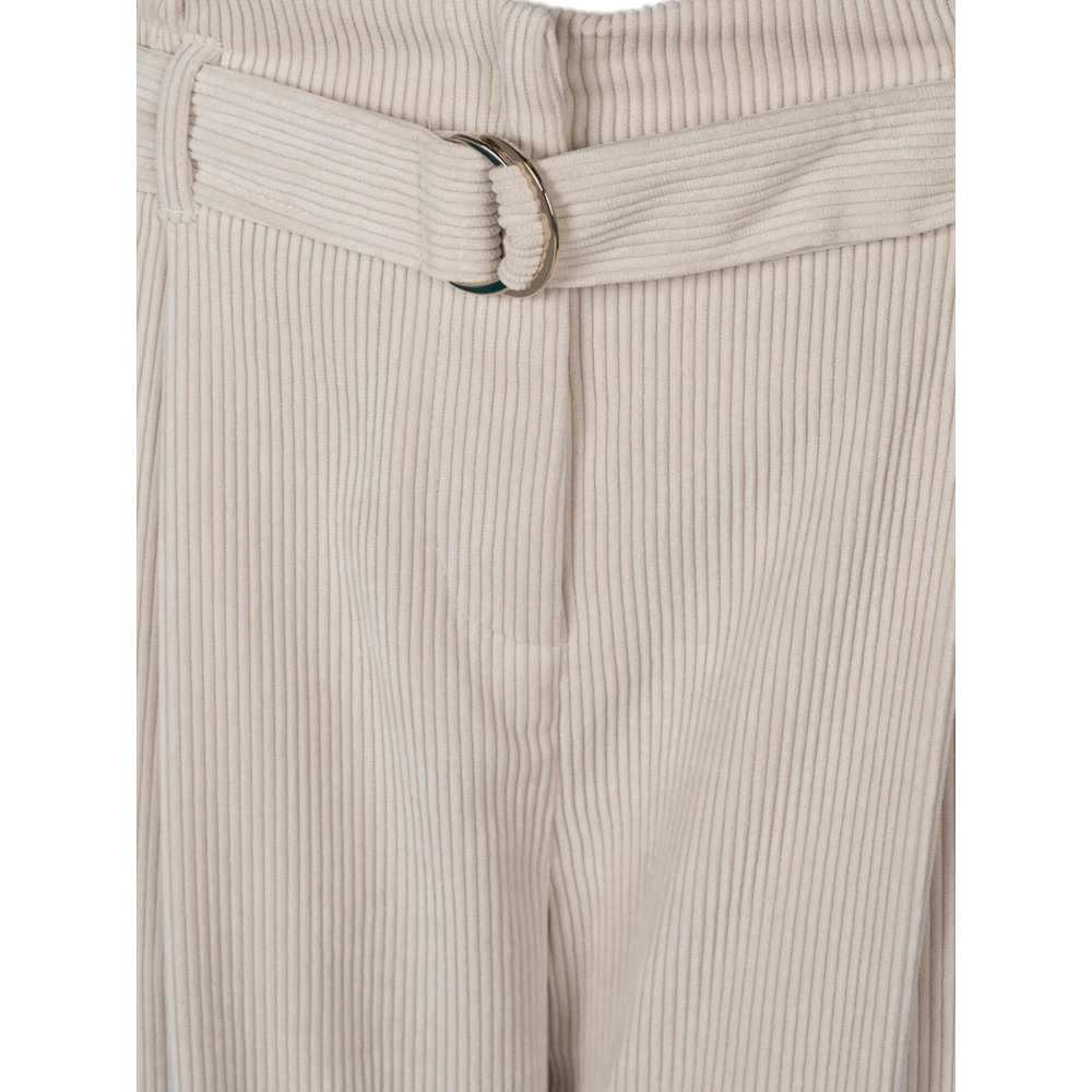Liu Jo Klassieke hoge taille broek White Dames