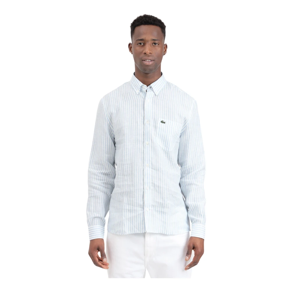 Lacoste Casual Shirts Blue Heren