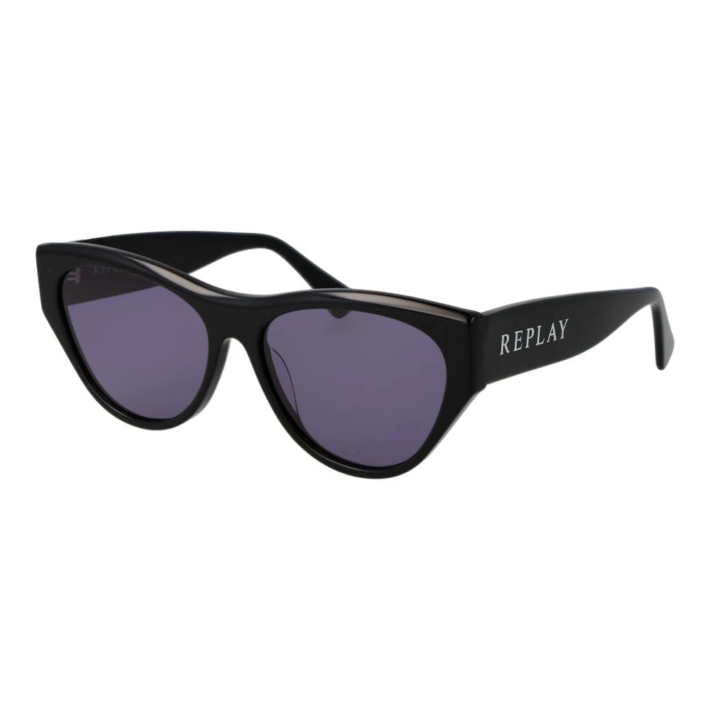 Replay Women's Black Sunglasses, One Size, Cat Eye Sunglasses