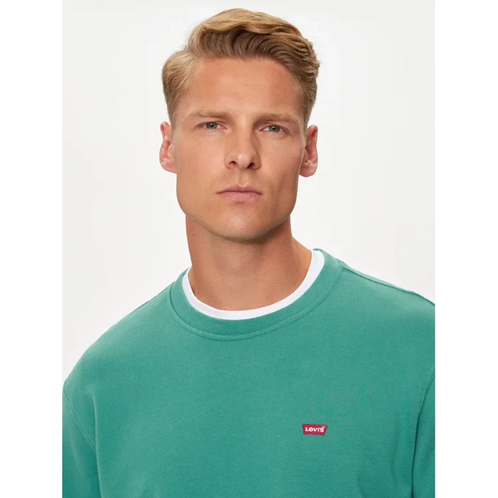 Levi's Originele Crew NEK Sweatshirt Mannen Green Heren