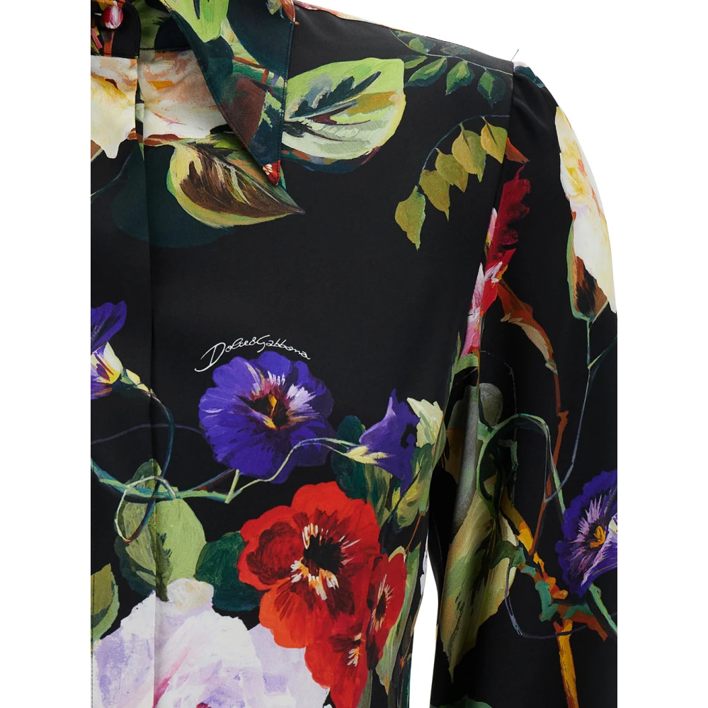 Dolce & Gabbana MultiColour Roseto Shirt Multicolor Dames