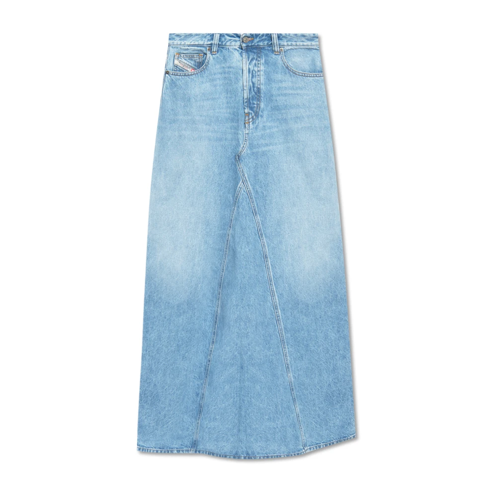 Diesel Women's Blue Denim Skirts,, Denim Skirts W24
