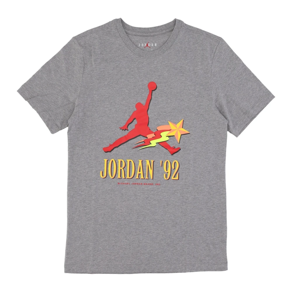 Jordan Men's Gray Training T-Shirts & Tops, Xl, Graphic Tee Carbon Heather T-Shirt