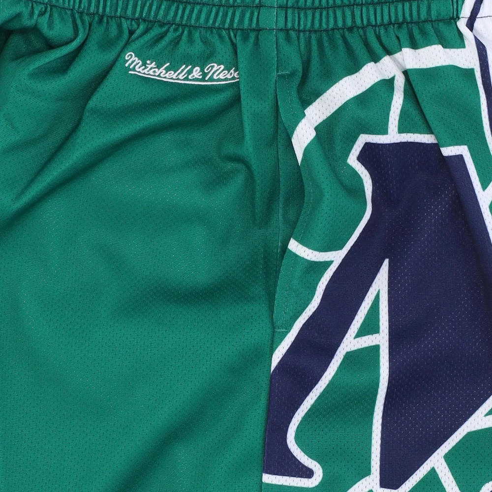 Mitchell & Ness NBA Big Face Basketball Shorts Green Heren