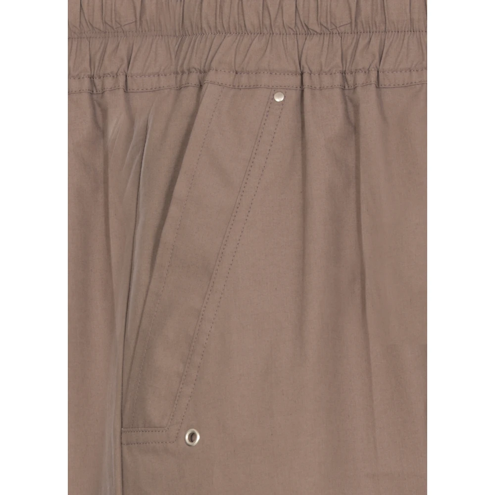 Rick Owens Groene katoenen broek met trekkoord Green Dames