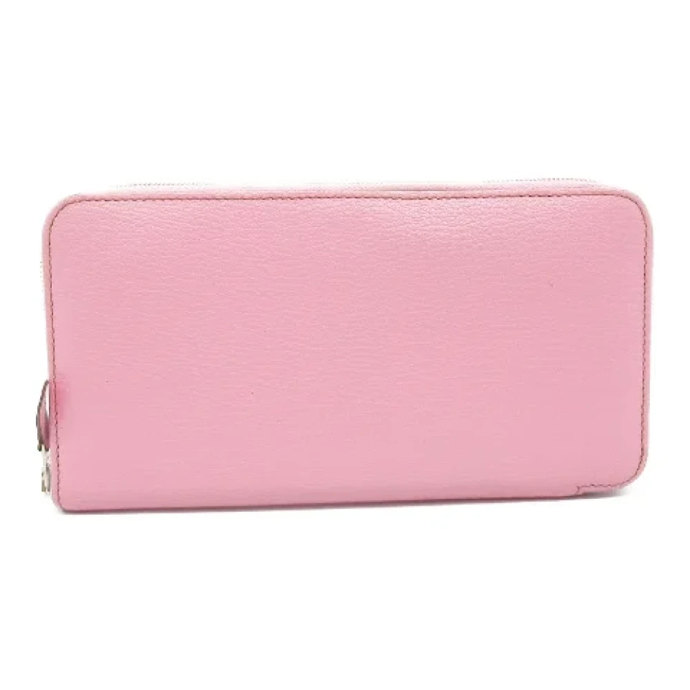 Hermès Vintage Pre-owned Leather wallets Pink Dames