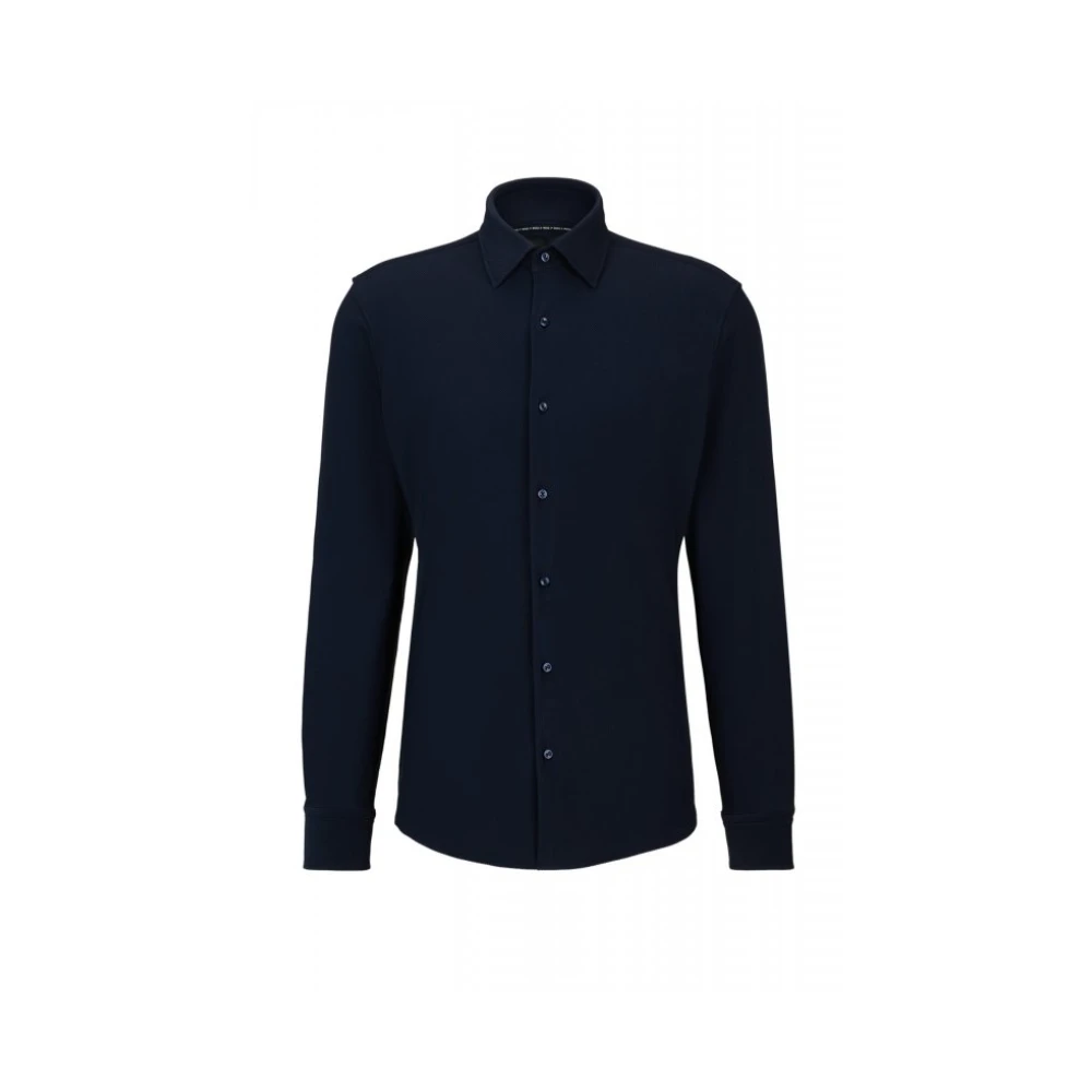 Hugo Men's Blue Boss - Shirts > Formal Shirts