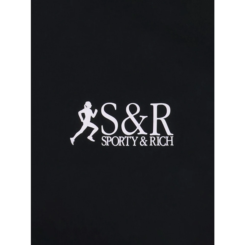 Sporty & Rich Zwart Logo Tanktop Black Dames