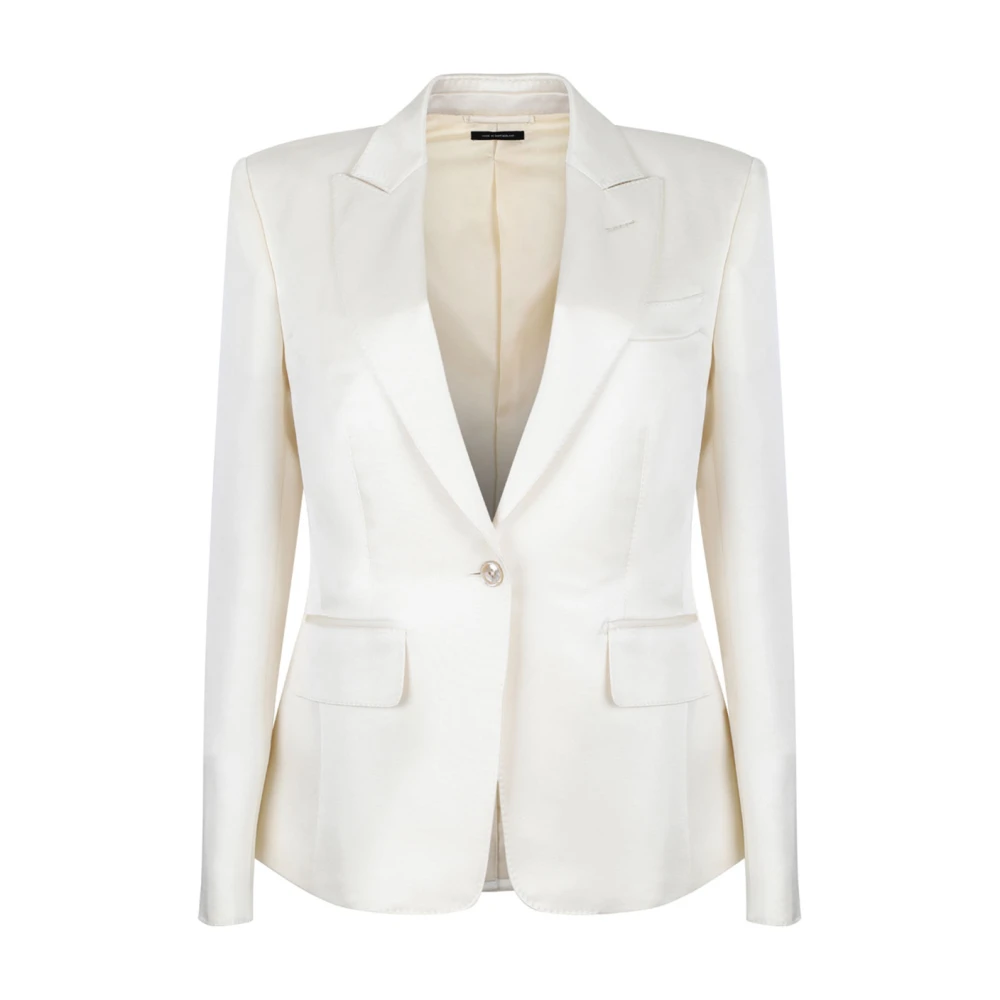 Tom Ford Women's White Single Breasted Blazer