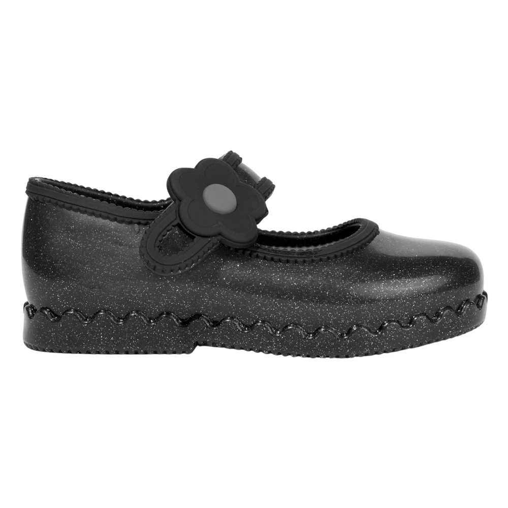 Melissa Girls Black Kids Ballerina Shoes, 22 Eu, Hip Ballerina