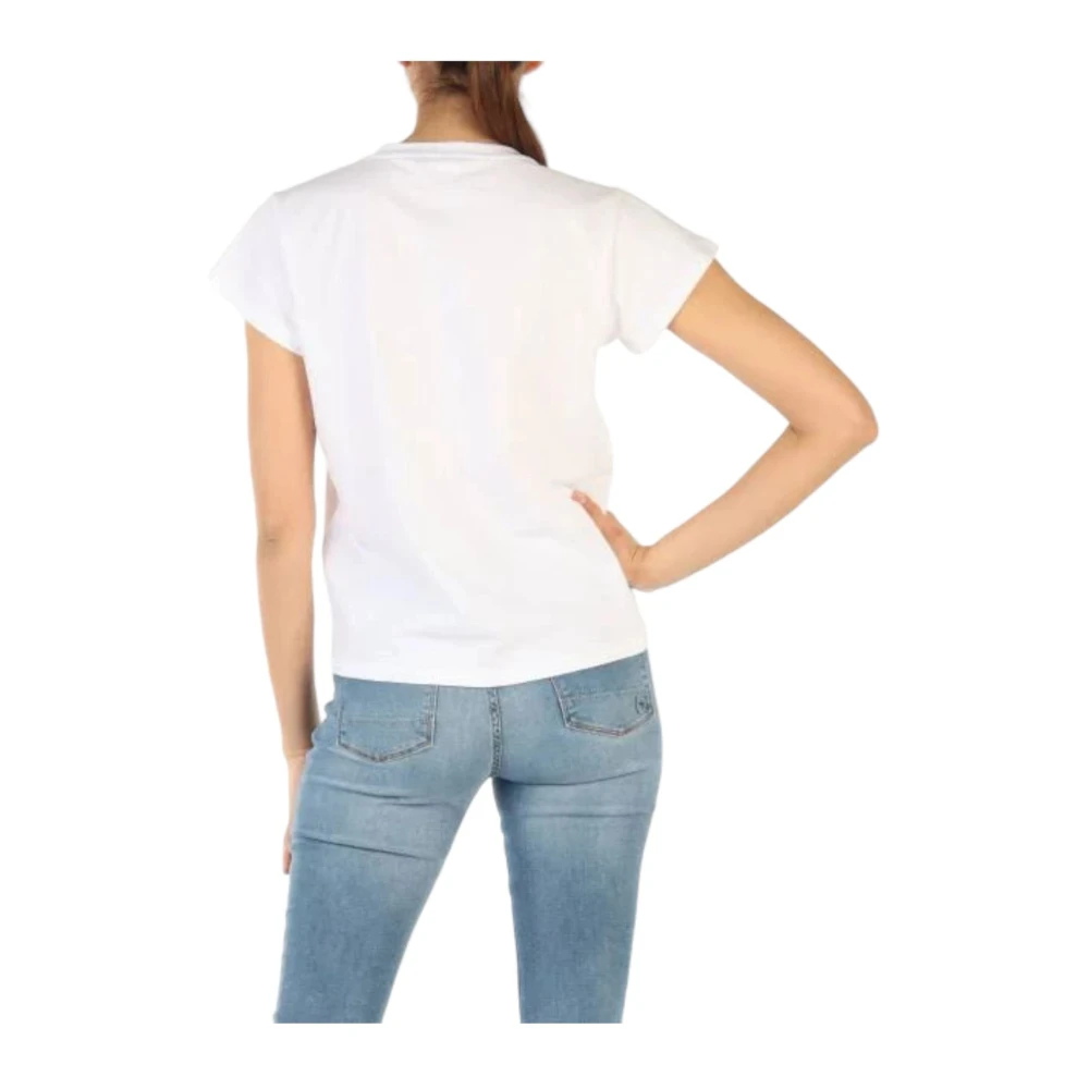 Manila Grace Korte Mouw T-shirt White Dames