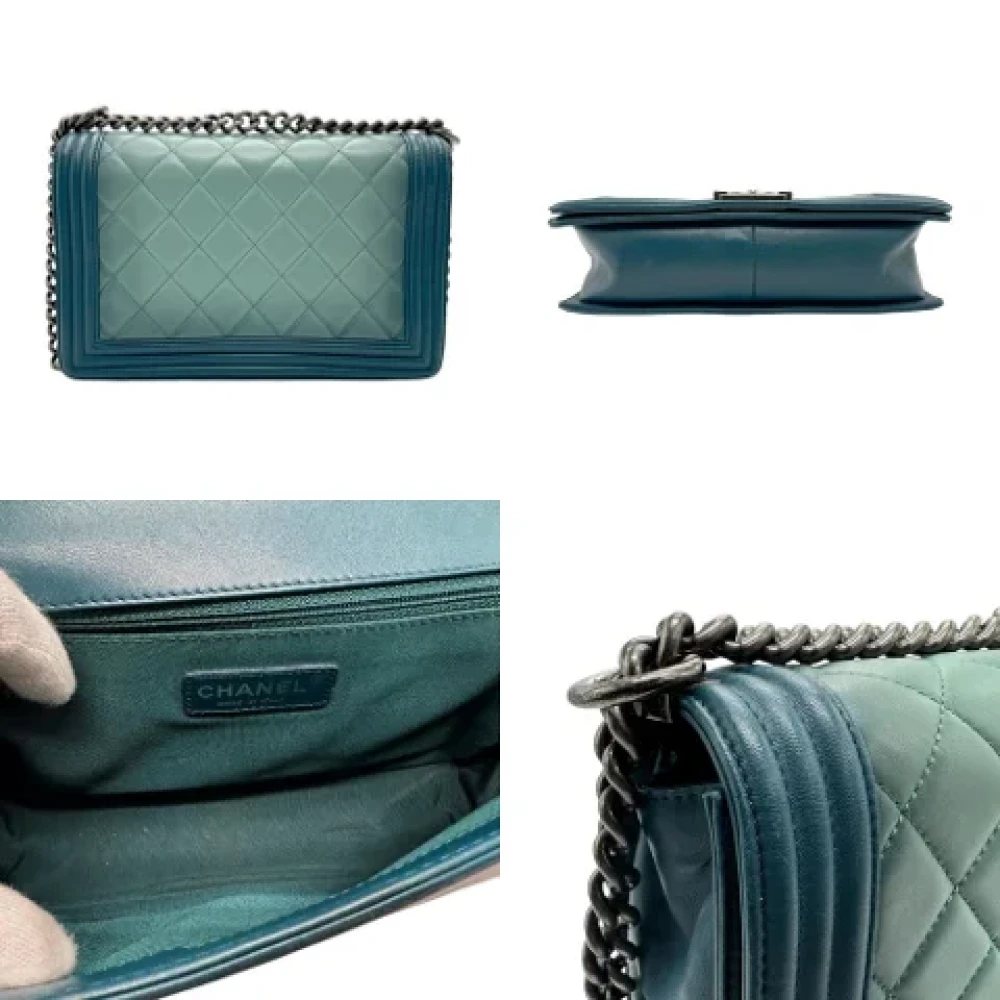 Chanel Vintage Pre-owned Leather chanel-bags Green Dames