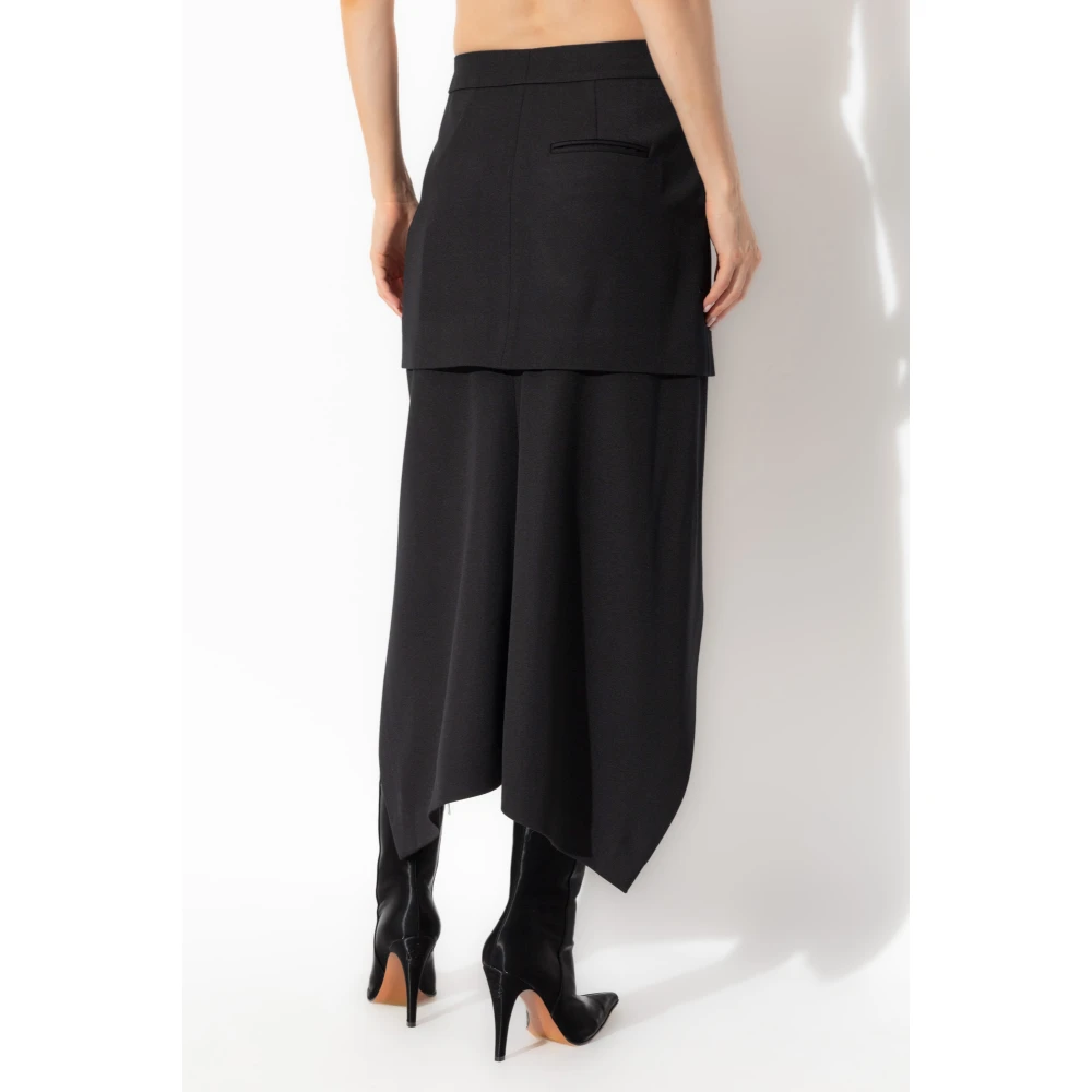 alexander mcqueen Asymmetrische Rok Black Dames