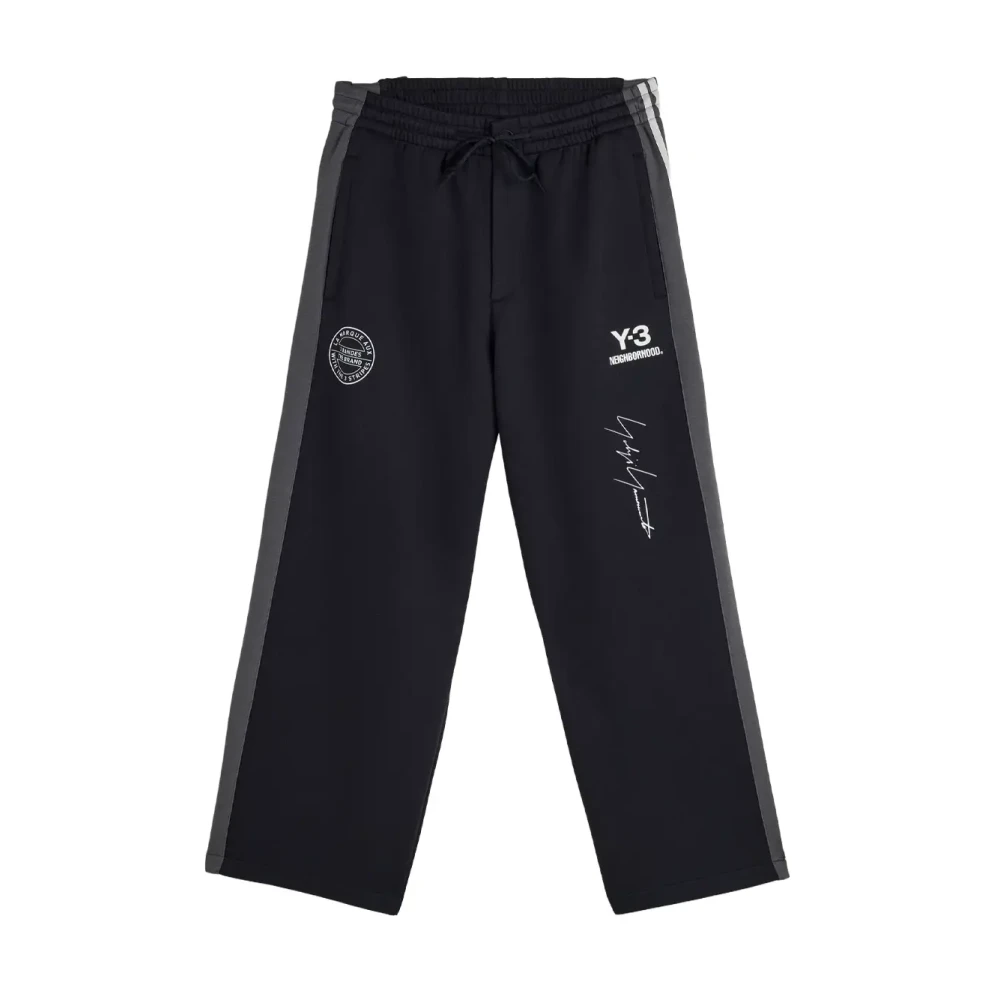 Adidas Men's Black Training Trousers & Tights, L, Y-3 X Neighborhood Track Trousers