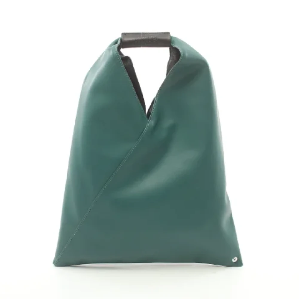 Maison Margiela Pre-owned Leather totes Green Dames