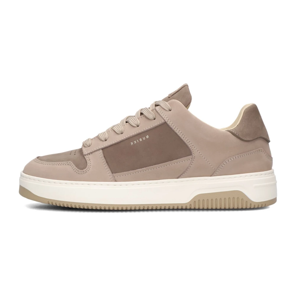 Nubikk Bruine Lage Sneakers voor Heren Heren Schoenen