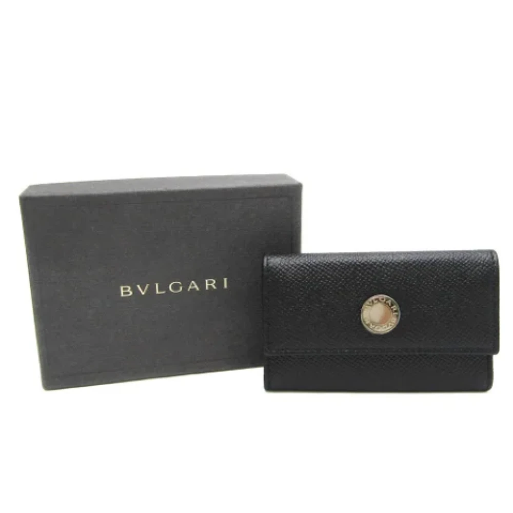 Bvlgari Vintage Pre-owned Canvas key-holders Black Dames
