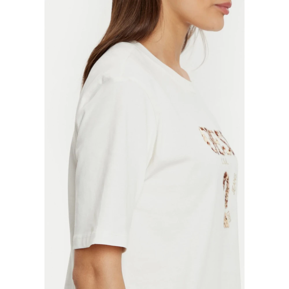 Guess Aurelie Boxy TEE Shirt White Dames