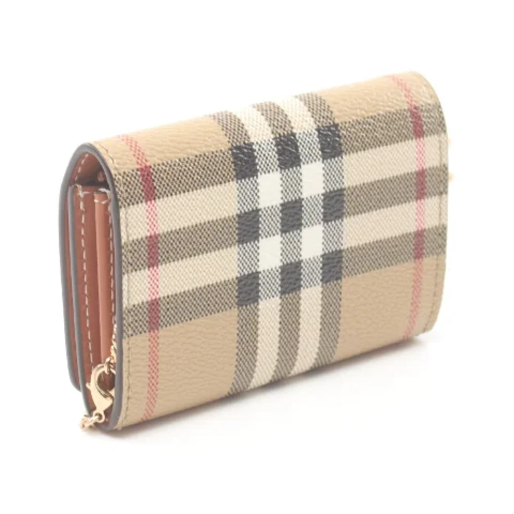 Burberry Vintage Pre-owned Canvas wallets Beige Dames