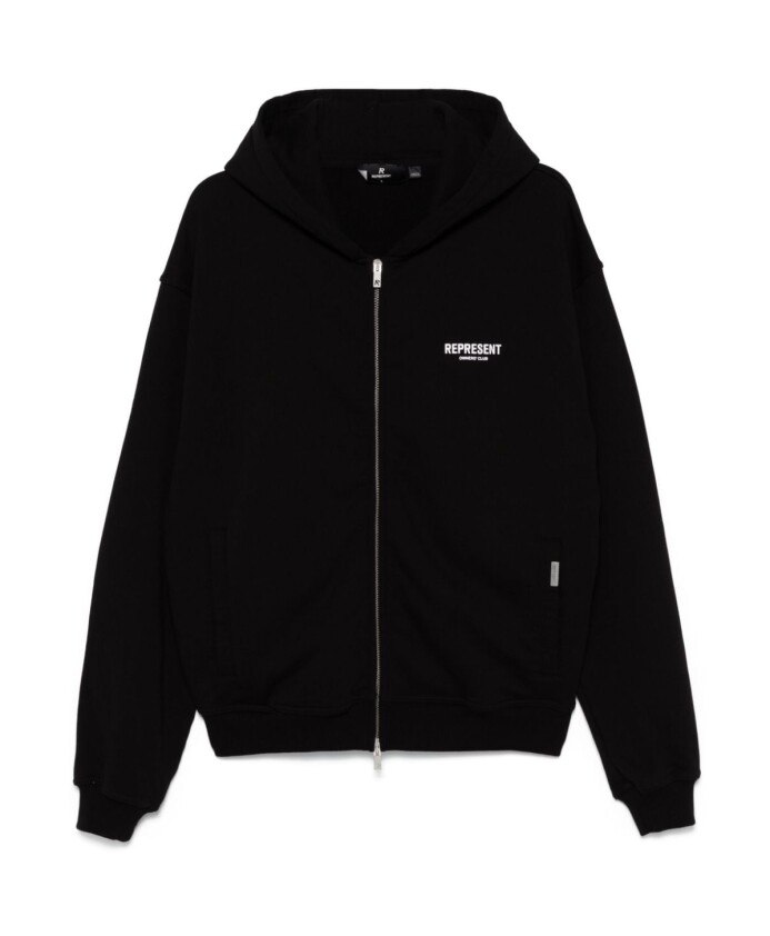 sweat-a-capuche-zippe-noir