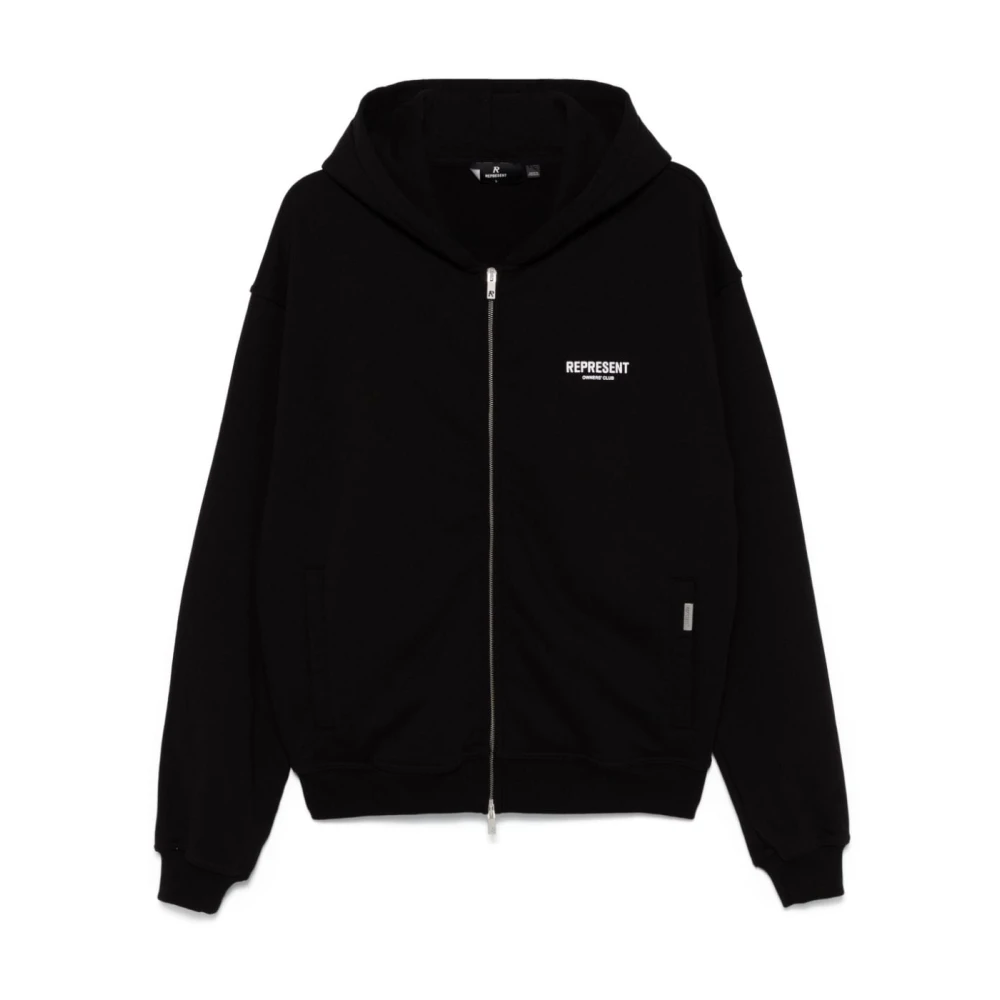 Represent Zwarte Zip Hoodie Sweaters Black Heren