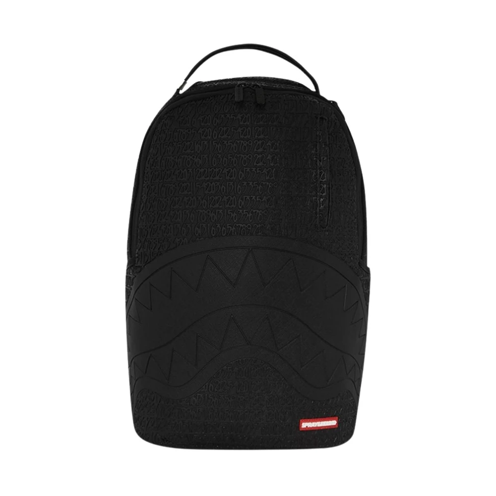 Sprayground Monochrome Rugzak met Voor- en Zijvakken Black Unisex