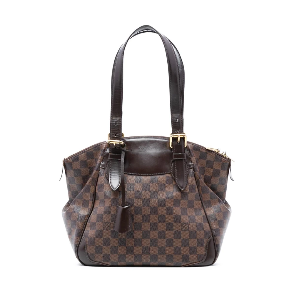 Louis Vuitton Vintage Women's Brown Pre-Owned Leather Satchel