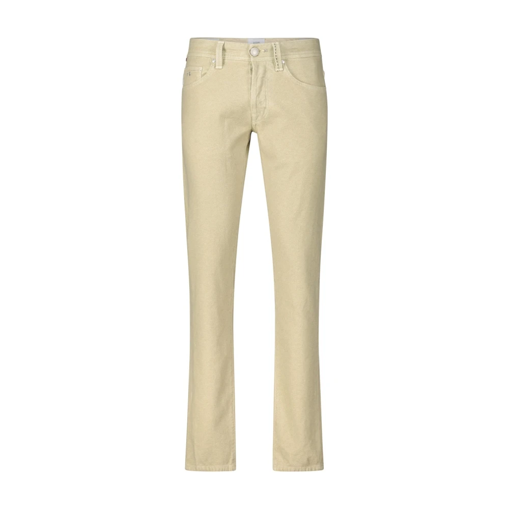 Tramarossa Slim Fit Geknoopte Broek Beige Heren