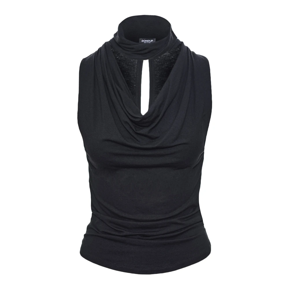 Dondup Donna Nero Sleeveless Tops