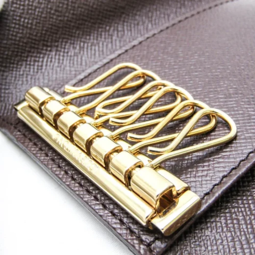 Louis Vuitton Vintage Pre-owned Fabric key-holders Brown Dames