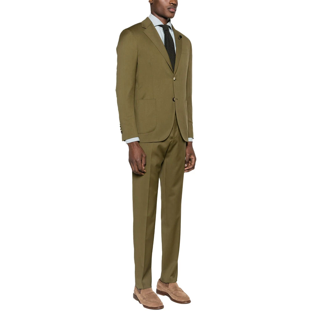 Lardini Wollen Pak Made in Italy Green Heren